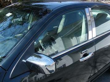 Chrome Pillars, Handles and Side Mirrors