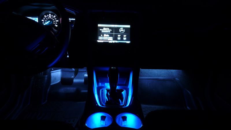Ambient lighting for driver and passenger side