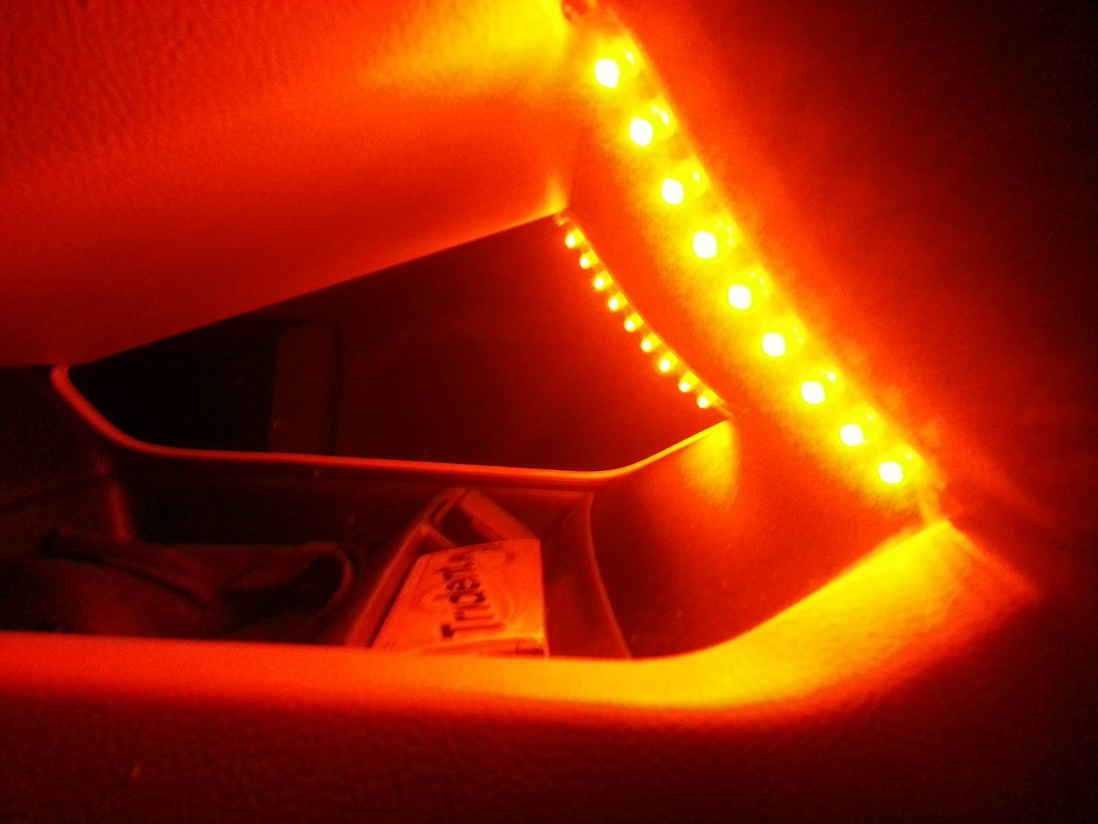 ORange LEDs at night