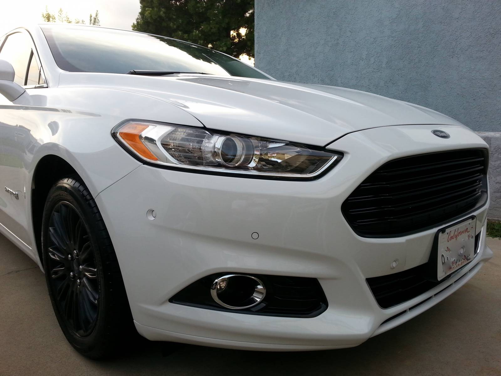 2013 white FFH blacked out grill and wheels