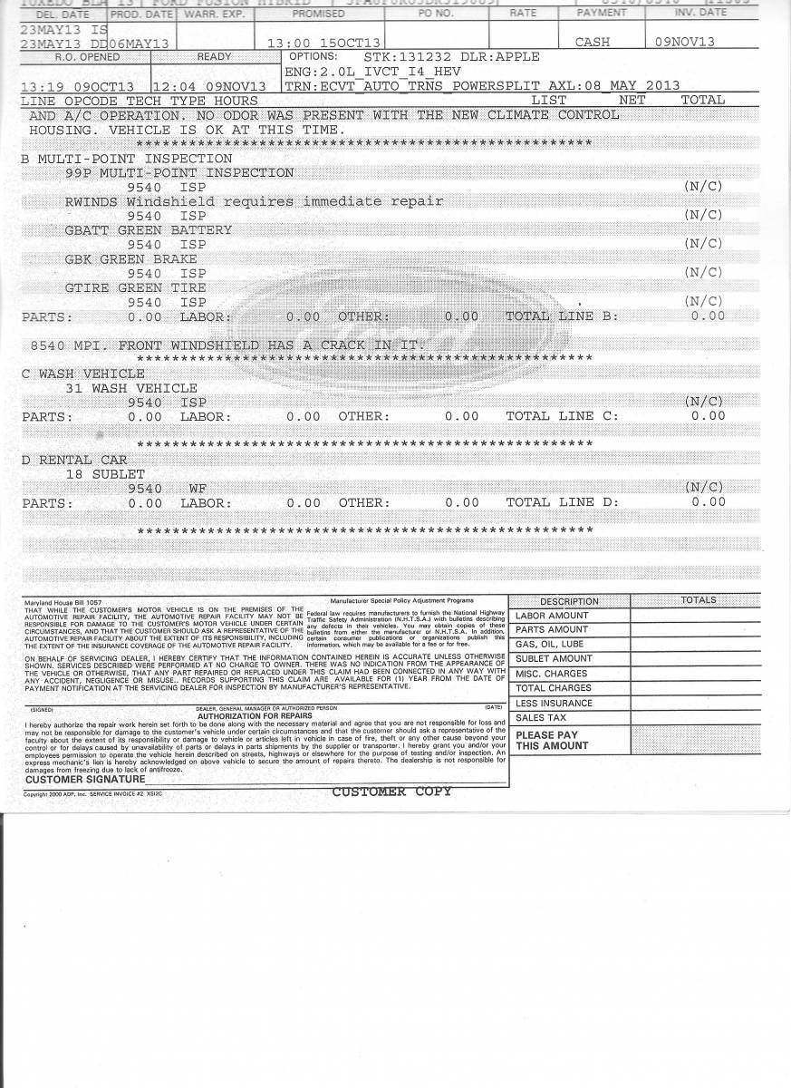 Ford invoice 2 Of 2